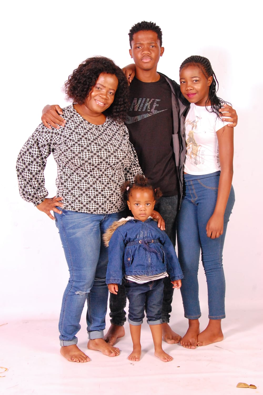 Mother and children
